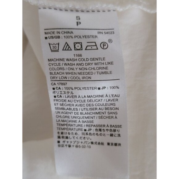 Banana Republic White Sleeveless Blouse S - Picture 4 of 4